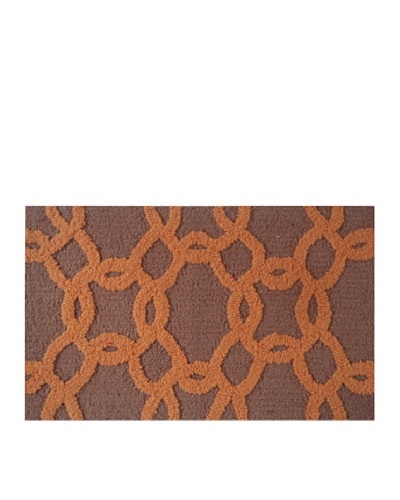 Pop Accents Links Rug [Brown/Orange]