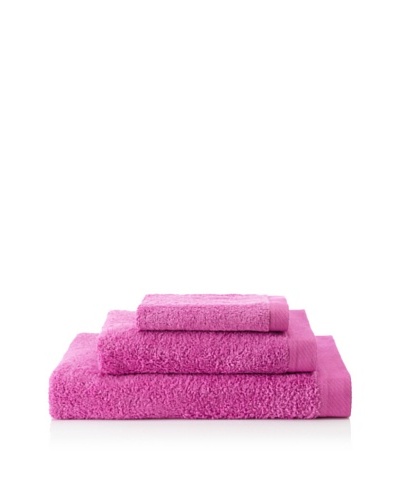 Portugal Home 3 Piece Towel Set [Fuchsia]