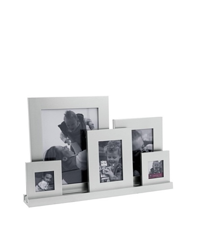 Present Time All in the Family 5-Photo Frame, Silver