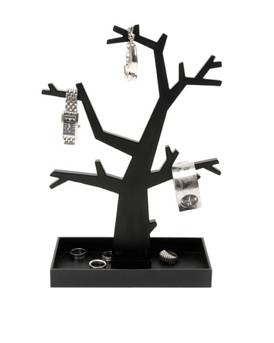 Present Time Dress Up Jewelry Tree, Black