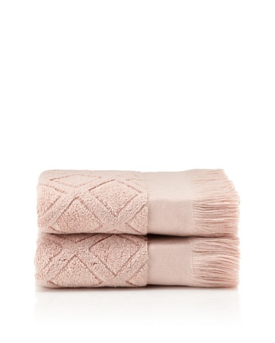 Pure Fiber Set of 2 Diamond Hand Towels