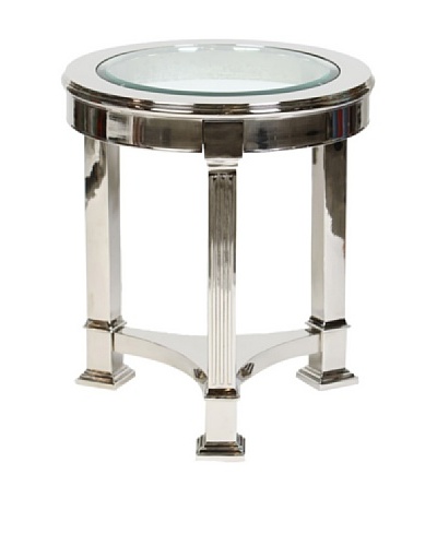 Prima Design Source 3 Legged Accent Table, Nickel