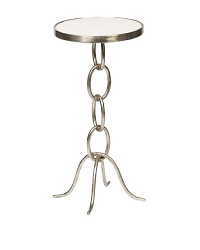 Prima Design Source Stacked Link Accent Table, Pewter