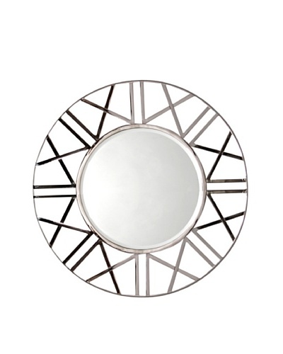 Prima Design Source Zigzag Round Mirror, Silver