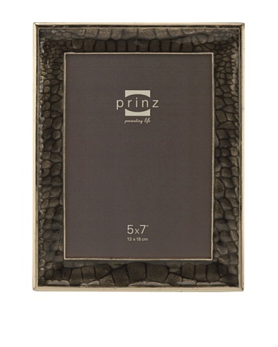 Prinz Capri 5 x 7 Enameled Metal Photo Frame, Taupe