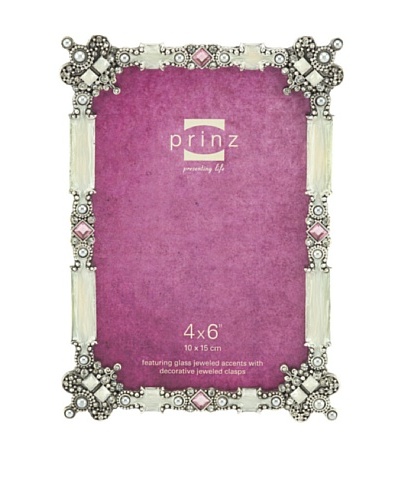 Trina Metal Jeweled Frame, 4 x 6