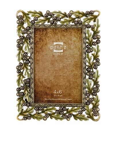 Margot Metal Jeweled Frame, 4″ x 6