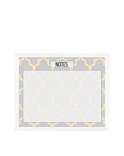 “Notes” Memoboard, Yellow/Grey