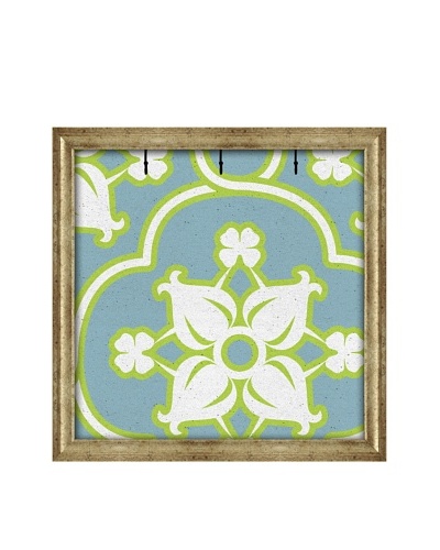 PTM Images Canvas Key/Jewelry Organizer with Foam-Core Backing, Lime Green
