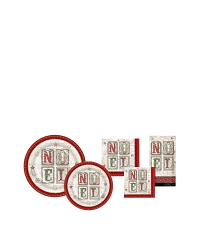 Punch Studio Holiday Plate & Napkin Set, Noel