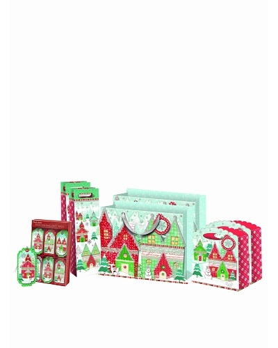 Punch Studio Holiday Gift Bag Set, Winterland