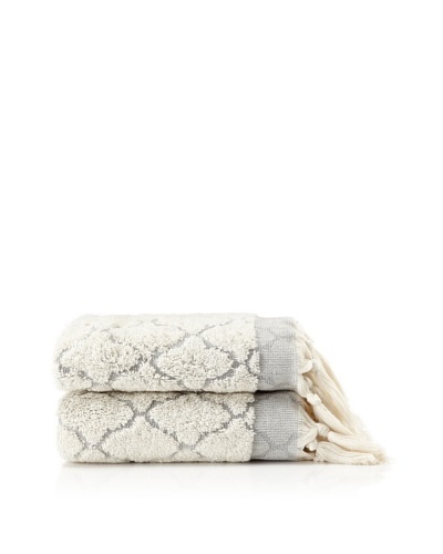 Pure Fiber Set of 2 Delight Hand Towels [Slate]