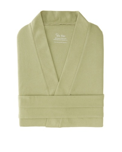 Pure Fiber Lightweight Organic Cotton Bathrobe, Sage Green, OSFA