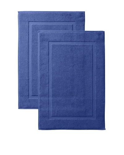 Pure Fiber Zero Twist Set of 2 Bath Mats, Blue