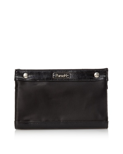 PurseN Clutch Make-Up Bag [Black/Black Patent]