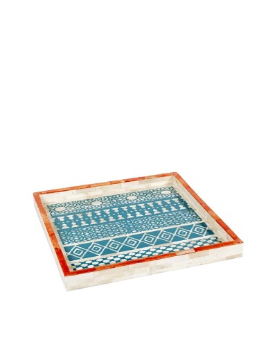 Purva Mugal Print Bone Tray, Multi