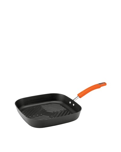 Rachael Ray Hard Anodized II Nonstick 11″ Deep Square Grill Pan, Orange