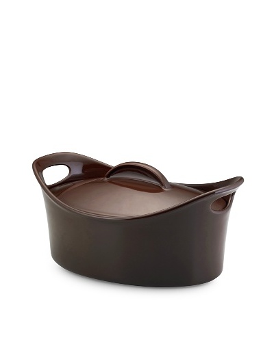 Rachael Ray Stoneware Bubble and Brown Casserole Dish