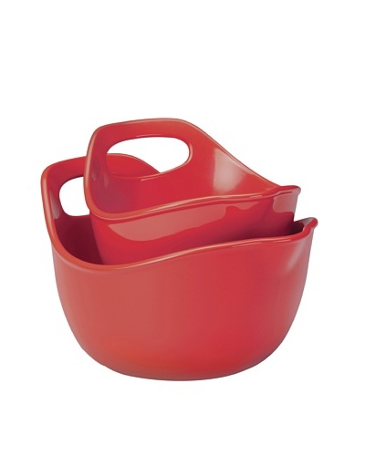 Rachael Ray Stoneware 2-Piece Set:  1 Qt. & 2 Qt. Mixing Bowls