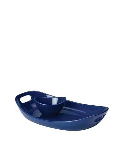 Rachael Ray Stoneware Chip ‘N Dip [Blue]