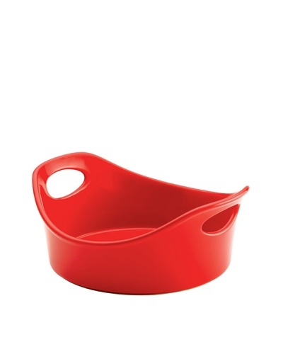 Rachael Ray Stoneware Round Open Baker [Red]