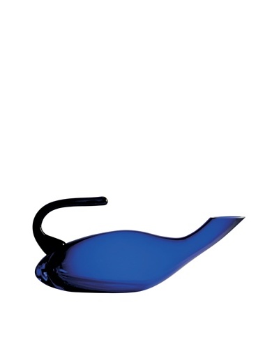 Ravenscroft Crystal Duck Decanter, Cobalt Blue, 46-Oz.