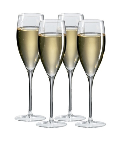 Ravenscroft Crystal Set of 4 Champagne Glasses, 8-Oz.