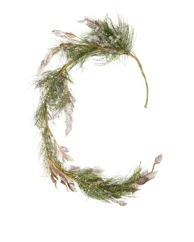 RAZ 4' Beaded Pine Garland