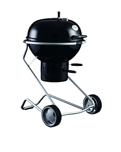 Rösle 24″ Charcoal BBQ Grill, Black/Silver