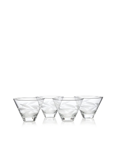 Reed & Barton Set of 4 Bamboo Garden Multi-Purpose Glasses, 12-Oz.