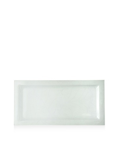 Reed & Barton Bamboo Garden Rectangular Glass Tray