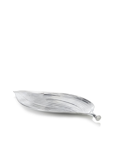 Reed & Barton Bamboo Garden Leaf Server, Silver