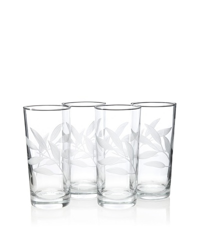 Reed & Barton Set of 4 Bamboo Garden Highball Glasses, 16-Oz.