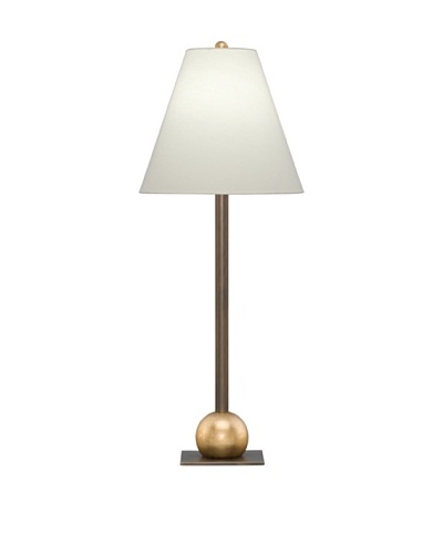 Remington Lamp Bronze Patina and Gold Leaf Table Lamp