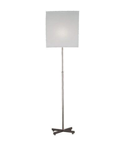 Remington Lamp “X” Adjustable Floor Lamp, Satin Nickel