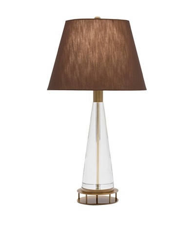 Remington Lamp Conical Solid Crystal Table Lamp [Antique Brass]