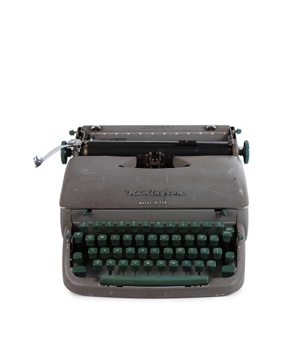 Remington Vintage Typewriter, Grey/Green