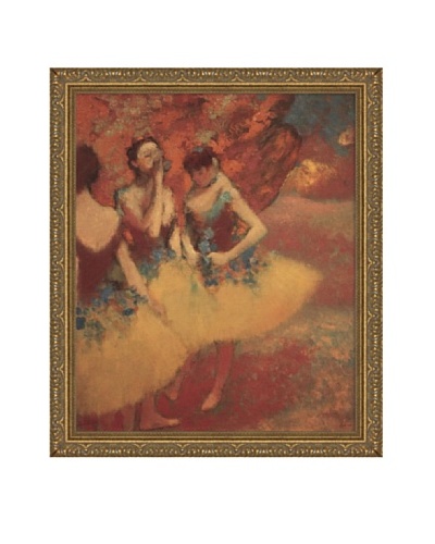 Edgar Degas Three Dancers in Yellow Skirts, 1891 Framed Canvas, 24 x 20