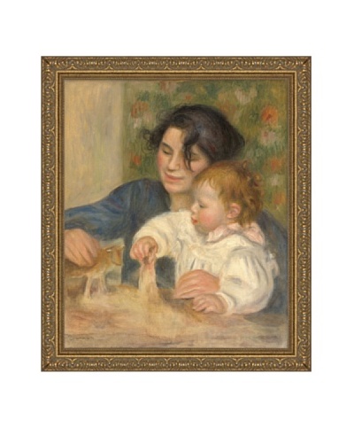 Pierre-Auguste Renoir Gabrielle et Jean, 1895-1896 Framed Canvas, 21 x 17.5