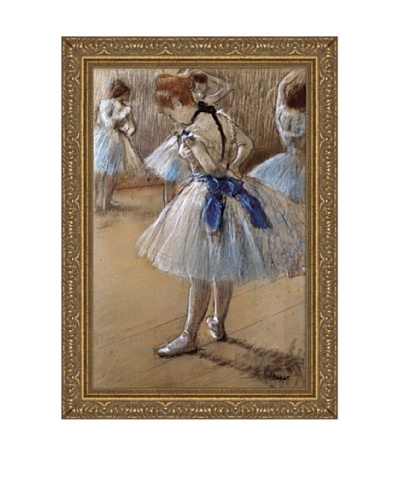 Edgar Degas A Study of a Dancer Framed Canvas, 18 x 12