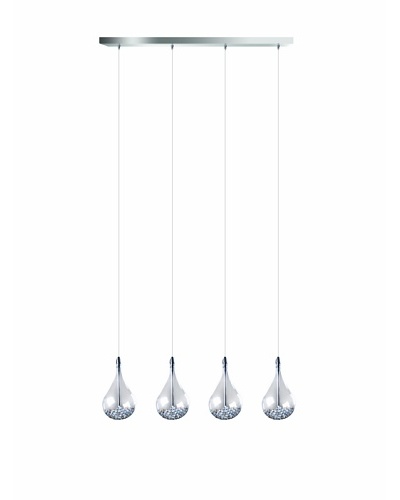 Teardrop Satin Nickel Fixture