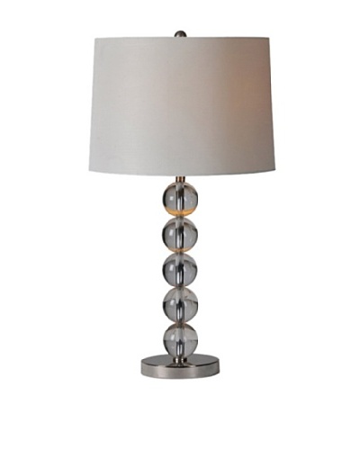 Colorado Table Lamp, Silver Leaf