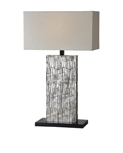 Santa Fe Table Lamp, Silver Leaf