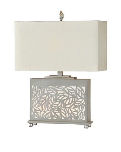 London Table Lamp, Silver Leaf