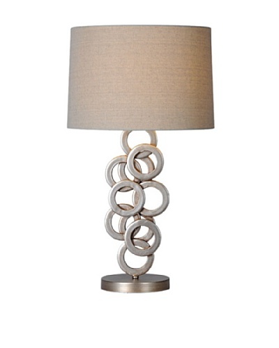 Brunella Table Lamp, Antique Silver