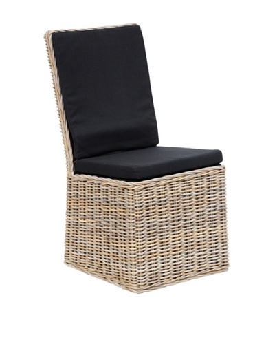 Classic Home Anya Chair with Rollers, Kubu Grey/Black