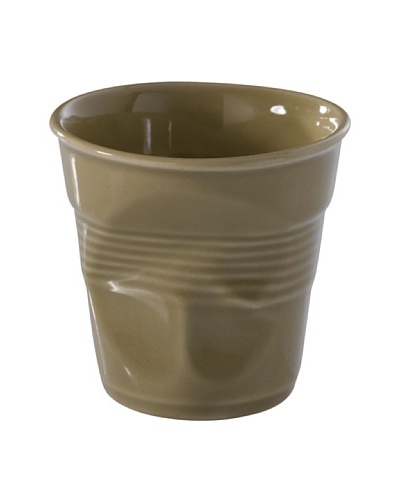 REVOL Froisses Set of 6 3-Oz. Espresso Crumpled Tumblers, Savane