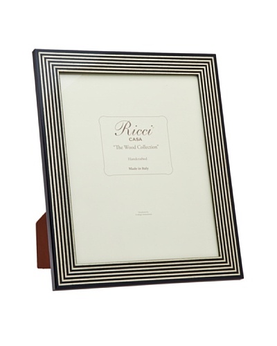 Ricci Bengale High Gloss Wood Frame, Brown/Cream, 8 x 10