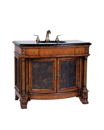 River Road Collection Empire Grand Sink Chest, Mahogany/BlackAs You See