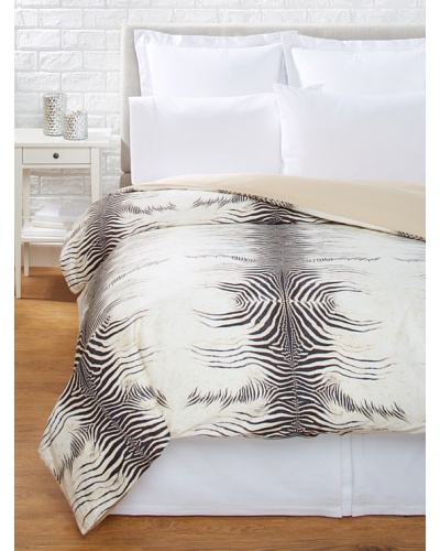 Roberto Cavalli Zebra Duvet, Beige, King